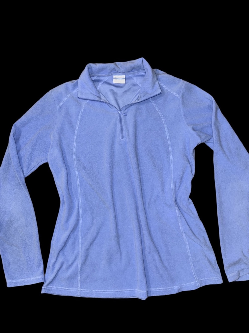 Columbia Light Blue Women's Quarter-Zip Fleece Hoodie